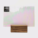 Glass Sheet White, clear & light pastel colors streaky w/ iridescent
