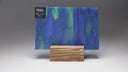 Glass Sheet Blue Colors Streaky w/ Multi Colors