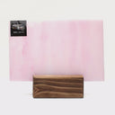 Glass Sheet Pink with White Streaky