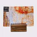 Rippled Glass Sheet Mixed Colors Streaky w/ Multi Colors