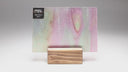 Glass Sheet Pink Streaky w/ Multi Colors and Iridescent Finish