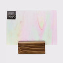 Glass Sheet Pink Streaky w/ Multi Colors and Iridescent Finish