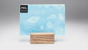 Glass Sheet Blue and White Mottled