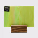 Glass Sheet Green Streaky w/ Multi Colors and Iridescent Finish