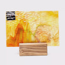 Rippled Glass Sheet Mixed Colors Streaky w/ Multi Colors