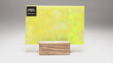 Glass Sheet Mixed Colors Green/Yellow/White Streaky w/ Iridescent Finish
