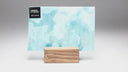 Glass Sheet Mixed Colors Mottled w/ Aqua/Pink/White Streaky