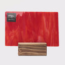 Glass Sheet Red Steaky w/ Shades of Red and White