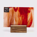 Glass Sheet Red Steaky w/ Multi Colors