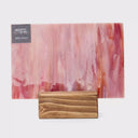 Glass Sheet Red Steaky w/ Multi Colors