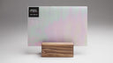 Glass Sheet White, clear & light pastel colors streaky w/ iridescent