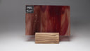 Glass Sheet Red Steaky w/ Multi Colors