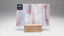 Glass Sheet Mixed Colors Streaky w/ White/Pink/Blue