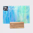 Rippled Glass Sheet Mixed Colors Streaky w/ Multi Colors