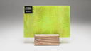 Rippled Glass Sheet Green Streaky w/ Multi Colors and Iridescent Finish