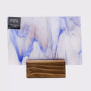 Glass Sheet Blue Streaky w/ Purple, Clear