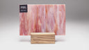 Glass Sheet Red Steaky w/ Multi Colors