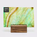 Glass Sheet Green with Ripple Texture
