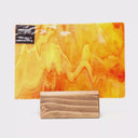 Rippled Glass Sheet Mixed Colors Streaky w/ Multi Colors