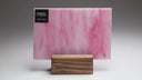 Glass Sheet Pink and White Streaky