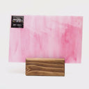 Glass Sheet Pink and White Streaky