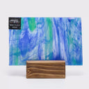Glass Sheet Blue Colors Streaky w/ Multi Colors