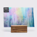 Iridescent Glass Sheet Mixed Colors Streaky w/ Multi Colors