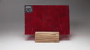 Glass Sheet Red with Flemish Texture