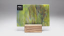 Glass Sheet Green Streaky w/ Multi Colors and Iridescent Finish