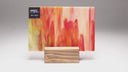 Glass Sheet Mixed Colors Streaky w/ Red/White/Yellow