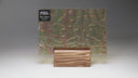 Iridescent Finish Glass Sheet Yellow Flemish Texture