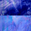 Glass Sheet Blue Streaky w/ White and Iridescent Finish