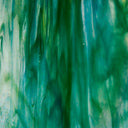 Iridescent Finish Glass Sheet Green and Blue Mixed Colors Streaky w/ Multi Colors
