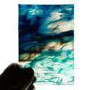 Glass Sheet Blue Streaky with Flemish Texture