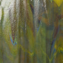 Glass Sheet Green Streaky w/ Multi Colors and Iridescent Finish