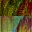 Rippled Glass Sheet Mixed Colors Streaky w/ Multi Colors