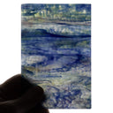 Rippled Glass Sheet Mixed Colors Streaky w/ Multi Colors