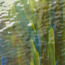 Rippled Glass Sheet Mixed Colors Streaky w/ Multi Colors