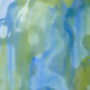 Glass Sheet Mixed Colors Mottled w/ Green/White/Blue Streaky