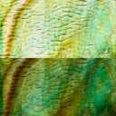 Glass Sheet Green with Ripple Texture