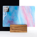 Glass Sheet Blue and Purple Streaky