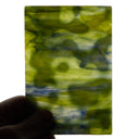 Glass Sheet Mixed Colors Mottled w/ Green/White/Blue Streaky