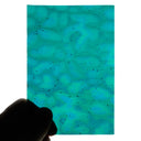 Iridescent Finish Glass Sheet Blue Cathedral with Flemish Texture