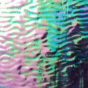 Rippled Glass Sheet Purple Streaky w/ Multi Colors and Iridescent Finish