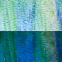 Glass Sheet Green Streaky with Ripple Texture