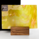 Glass Sheet Yellow Mottled with purple streaky