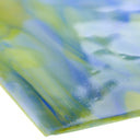 Glass Sheet Mixed Colors Mottled w/ Green/White/Blue Streaky