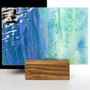 Rippled Glass Sheet Mixed Colors Streaky w/ Multi Colors