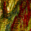 Rippled Glass Sheet Mixed Colors Streaky w/ Multi Colors